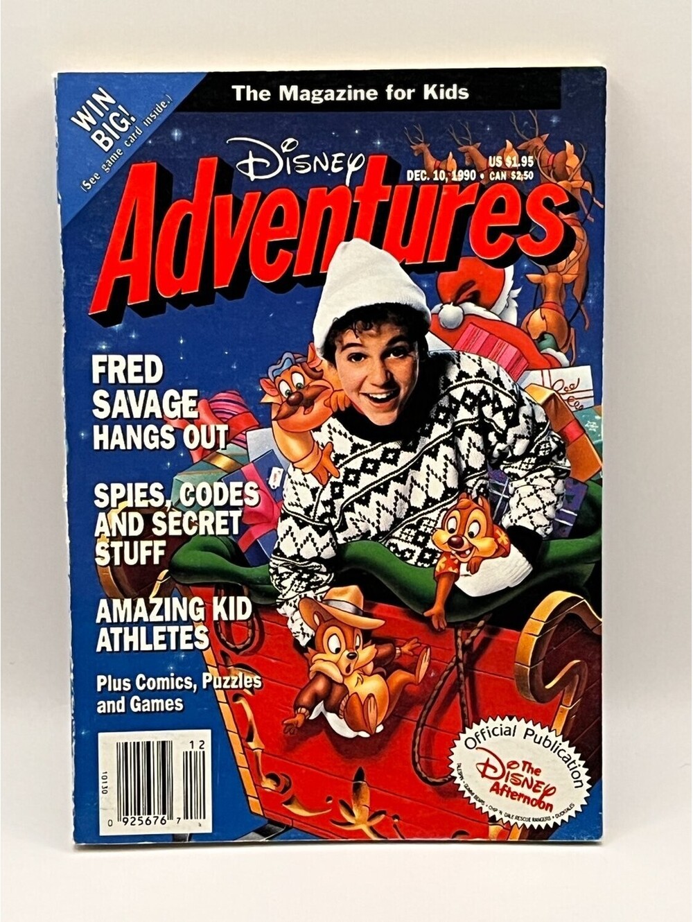 Disney Adventures December 10, 1990 Children's Magazine